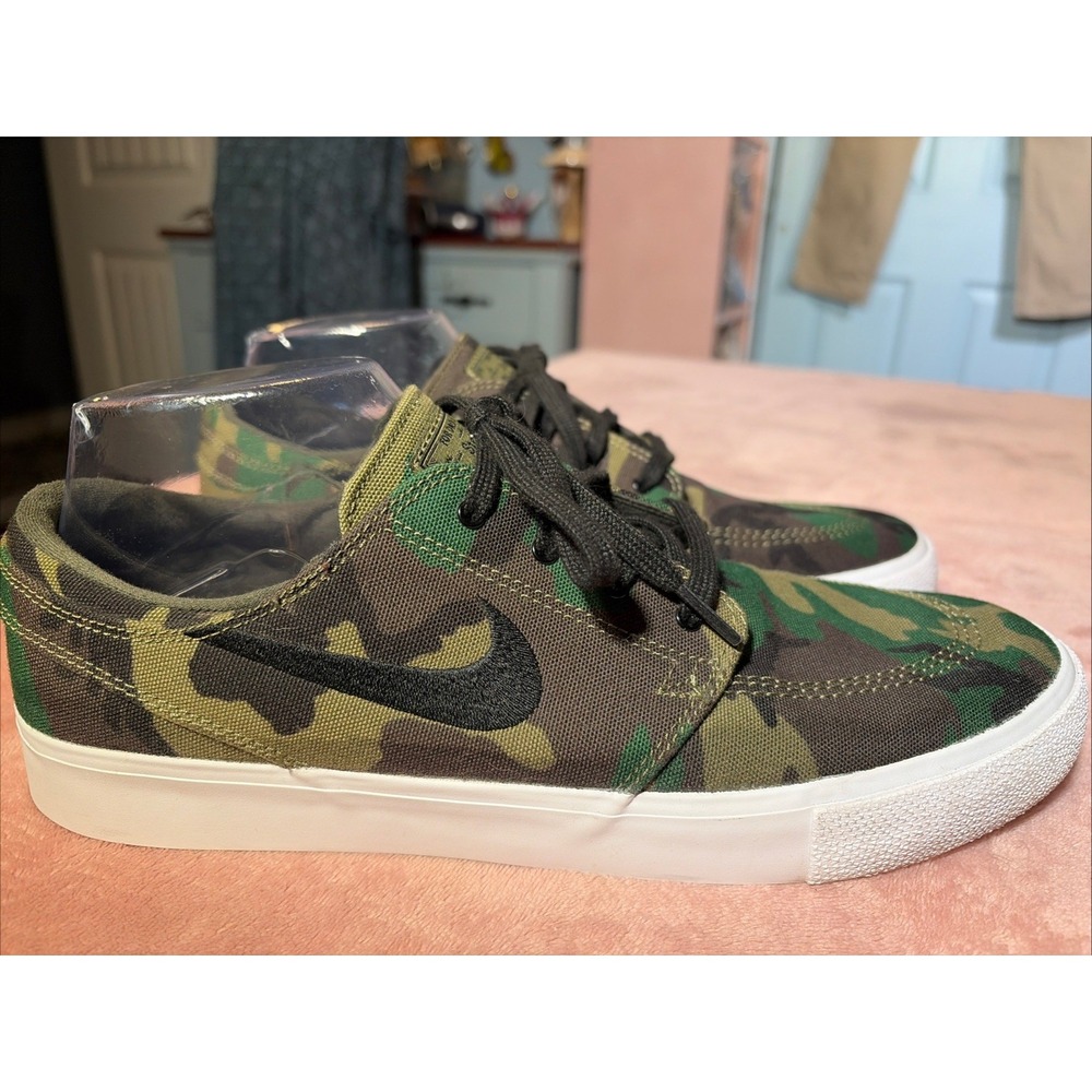 Nike SB Zoom Air Stefan Janoski Camo Shoes Men's US Size 9.5 Skateboarding 2018
